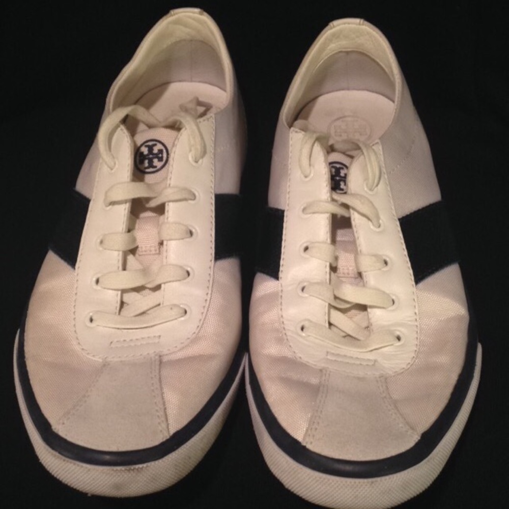 Tory Burch Simple Strip Tennis Shoes